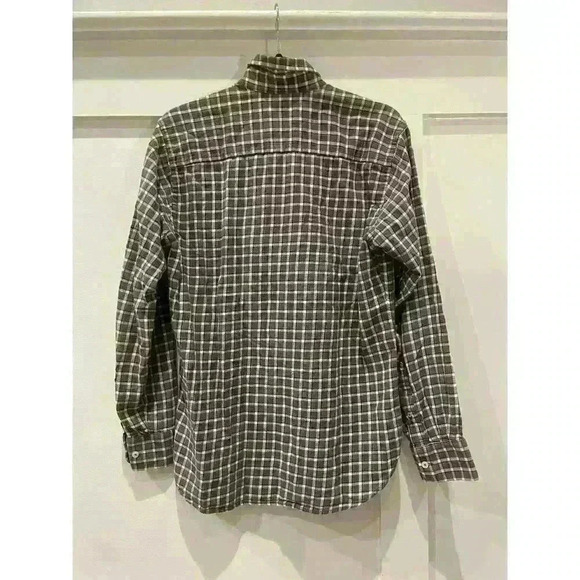*Men's Fish Hippie Plaid Button Down, size medium - Picture 7 of 9